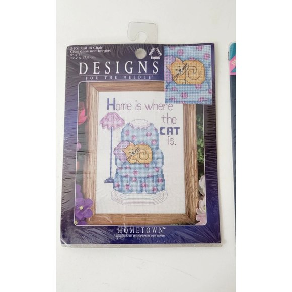 Small Counted Cross Stitch Kits Cats - Picture 4 of 4